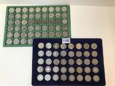 A collection of 89 x Â£2 coins mainly all different dates & events