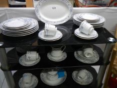 A 44 piece Japanese fine porcelain tea and dinner ware, COLLECT ONLY.