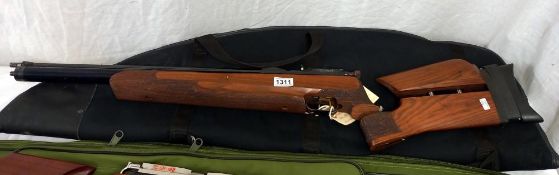 An air arms Shamal rifle .177 (stock broken) COLLECT ONLY