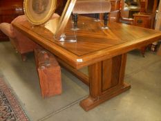 A superb quality solid wood dining table, COLLECT ONLY.
