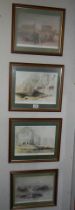 A set of four Egyptian scene lithographs by David Roberts. collect only.