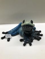 A Katrina Kitty Critters frog ornament