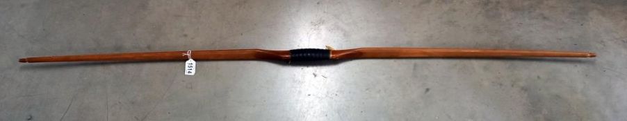 A vintage Jaques Golden Arrow 5'2" long bow for 26" arrows, (no arrows).