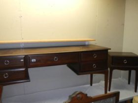 A contemporary Stag dressing table and bedside table. COLLECT ONLY.