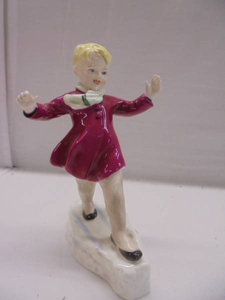 Five Royal Worcester Months of the Year figurines - January. February, March, April. - Image 10 of 11