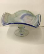 A large art glass fruit bowl COLLECT ONLY