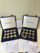 A collection of 60 Westminster $1, 24ct gold plated Cupronickel, Queen Elizabeth II coins with