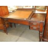 A good old mahogany sloping front clerks desk, COLLECT ONLY
