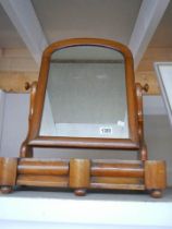 An Edwardian mahogany two drawer toilet mirror, COLLECT ONLY.