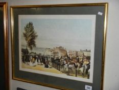 A framed and glazed print depicting Hyde Park Corner, COLLECT ONLY.