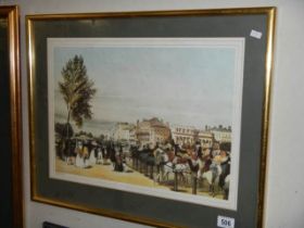 A framed and glazed print depicting Hyde Park Corner, COLLECT ONLY.