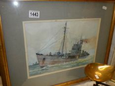 A framed and glazed watercolour signed Kenneth Cooper. COLLECT ONLY.