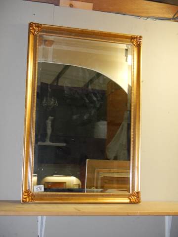 A good gilt framed bevel edged mirror, COLLECT ONLY,