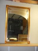 A good gilt framed bevel edged mirror, COLLECT ONLY,