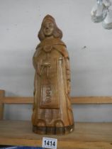 An interesting wooden figure as a box.