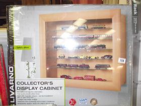 A collectors display cabinet 62.5cm x 50cm x 18cm COLLECT ONLY