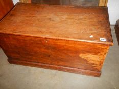 An old pine linen box, COLLECT ONLY.