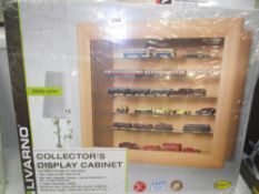 A collectors display cabinet 62.5cm x 50cm x 18cm COLLECT ONLY