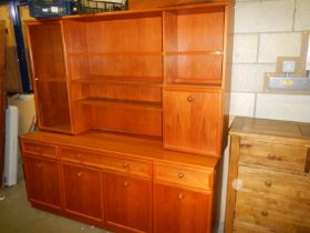 A good mid 20th century G PLan wall unit. COLLECT ONLY.