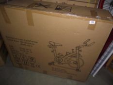 A boxed lean cycle trainer excercise bike