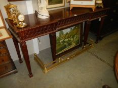 A good quality mahogany console table, COLLECT ONLY.