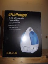 A boxed Challenge 3.5l Ultrasonic humidifier