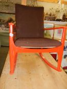 A vintage Parker Knoll rocking chair, COLLECT ONLY.