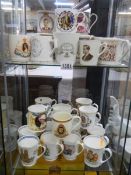 A mixed lot of commemorative ceramics (in excess of 30 pieces) one piece a/f. COLLECT ONLY.