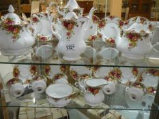 Twenty three pieces of Royal Albert Old Country Roses tea ware, COLLECT ONLY/