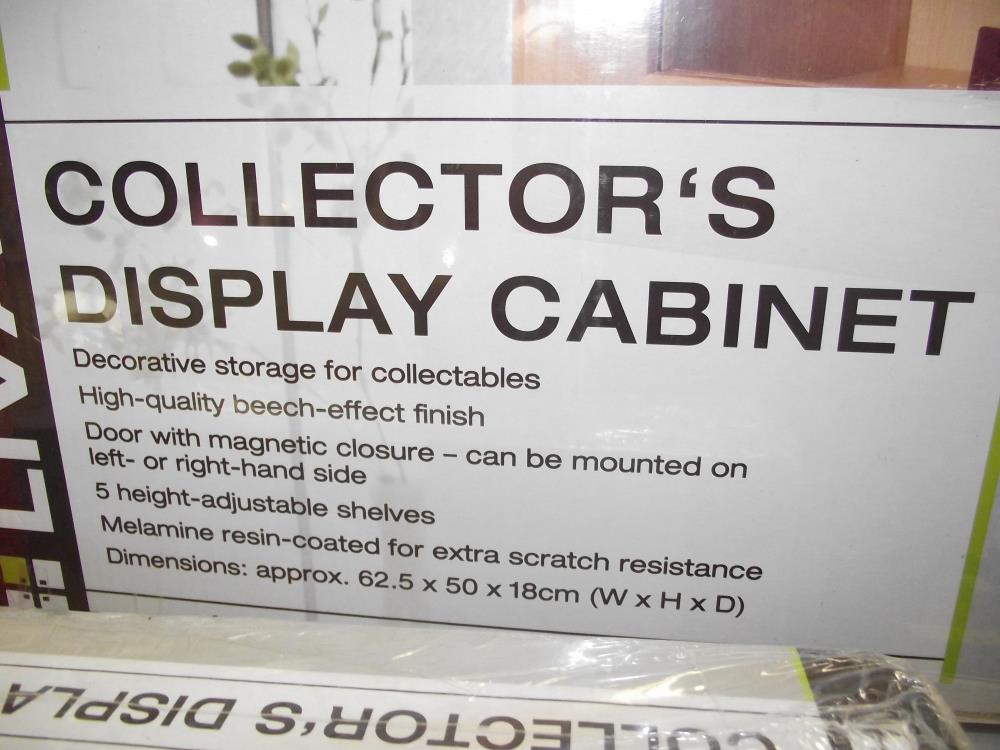 A collectors display cabinet 62.5cm x 50cm x 18cm COLLECT ONLY - Image 2 of 2