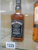 A 70cl sealed bottle of Jack Daniels.