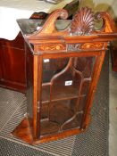 An early Victorian corner cabinet. COLLECT ONLY.