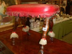 An old 'Camel' stool, COLLECT ONLY.