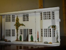 A vintage tin dolls house COLLECT ONLY.