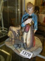 A Coalport limited edition (254/1000) Saddler figure.