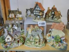 Ten Lilliput Lane cottages all in good condition.