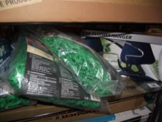 3 lots of new trailer netting and 2 boxed car coat hangers