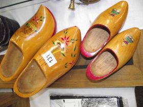 2 pairs of ornamental clogs