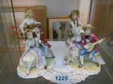 Four good porcelain figures,.