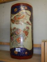 A mid 20th century Chinese style porcelain stick stand, COLLECT ONLY.