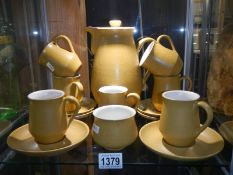 A fifteen piece Denby coffee set. COLLECT ONLY.