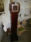 A 20th century Grandmother clock (wound to maximum), COLLECT ONLY.