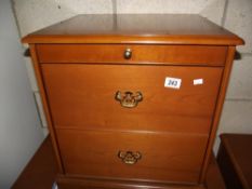 A 2 drawer Stag chest with slide out shelf COLLECT ONLY