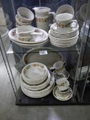Approximately 46 pieces of Wedgwood 'Qunice' pattern dinnerware. COLLECT ONLY.