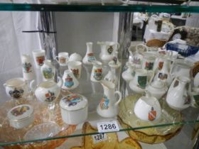 A mixed lot of crested china. COLLECT ONLY.