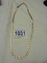 An 18ct (750) gold necklace, 7.2 grams.