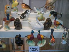 A good mixed lot of various bird figures.