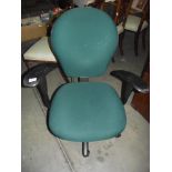A green office chair COLLECT ONLY