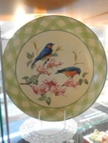 A large Lenox charger depicting birds. COLLECT ONLY.