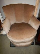 An upholstered bedroom chair, COLLECT ONLY.